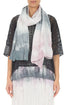 Grey Blush Ombré Pure Silk Scarf 1