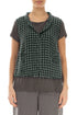 Sage Check Linen Vest 1