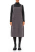 Grey Cotton Jersey Balloon Dungaree Dress 1