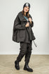High Collar Black Cotton Puffer Coat 1