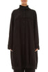 High Collar Black French Terry Cotton Jacket 1