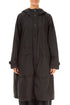Hooded Black Cotton Coat 1
