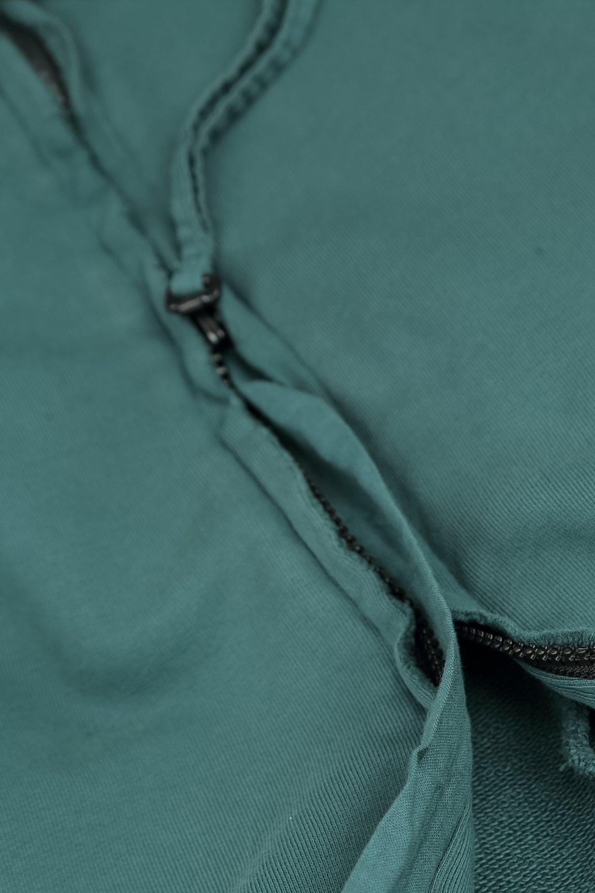 Robe-veste à capuche en Coton Turquoise profond