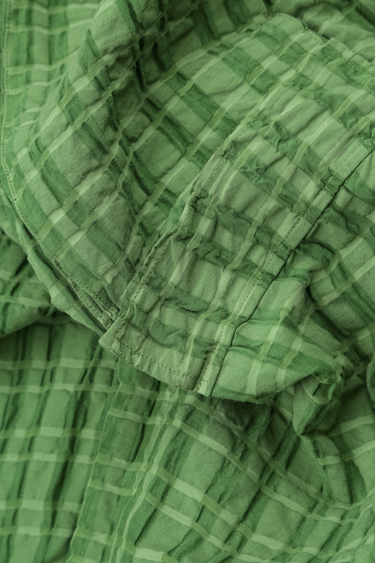 Hooded Loose Shamrock Green Linen Cotton Jacket 6