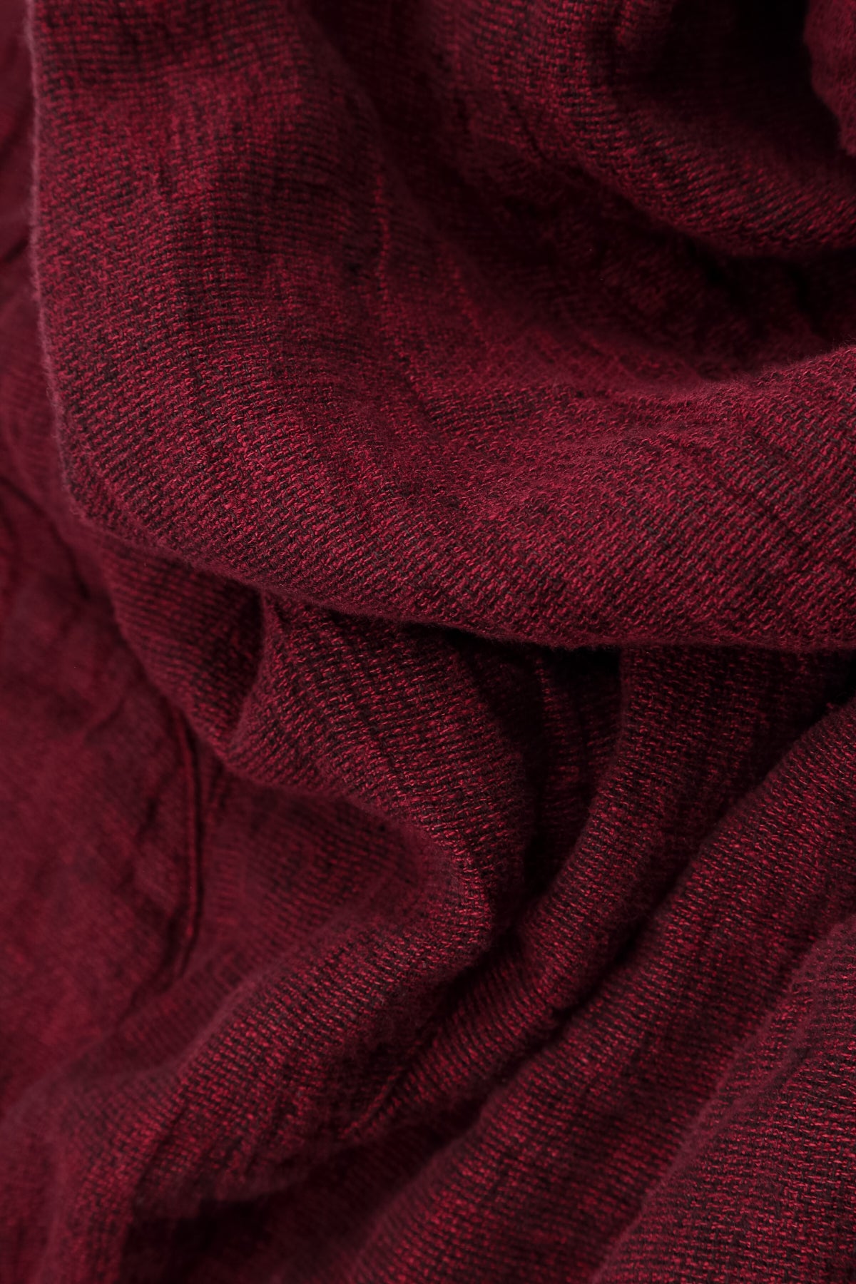 Flared Ruby Mélange Linen Midi Dress