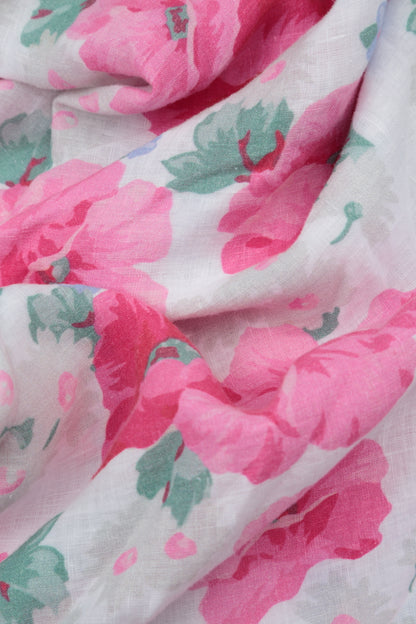 Bell Shape Peony Blossom Linen Blouse 5