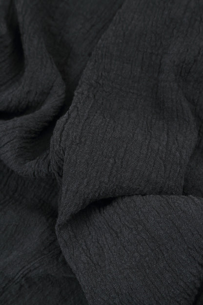 Side Pocket Graphite Linen Viscose Dress 6