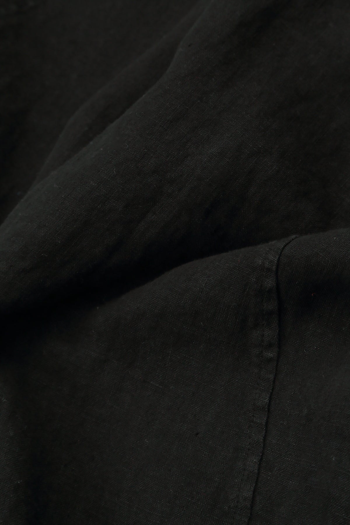 Wide Harem Black Linen Trousers 5