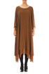Layered Dotty Aged Copper Silk Dress 1