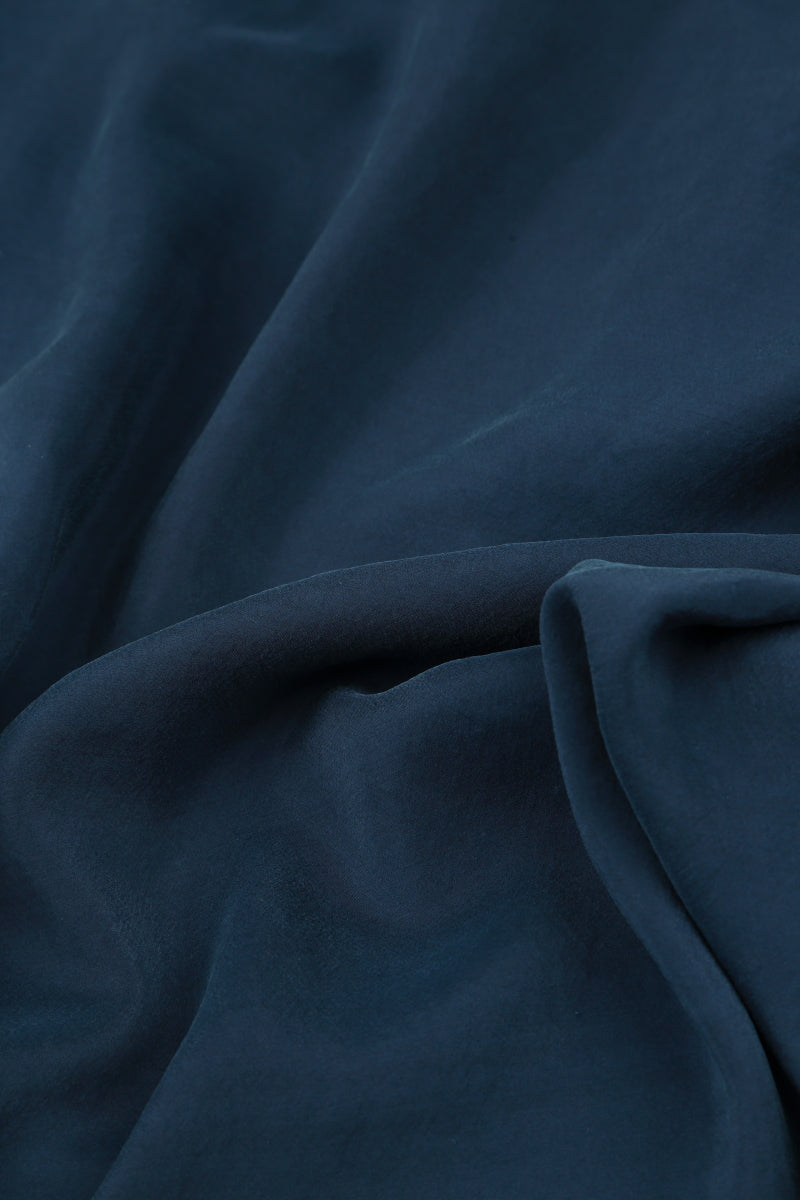Layered Navy Pure Silk Blouse 5