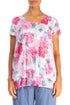Layered Peony Blossom Cotton Blouse 1
