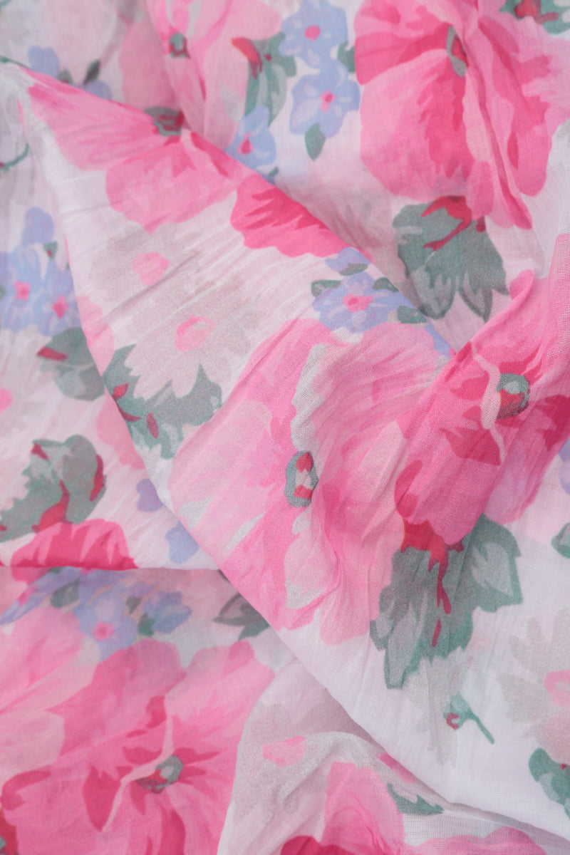 Layered Peony Blossom Cotton Blouse 5