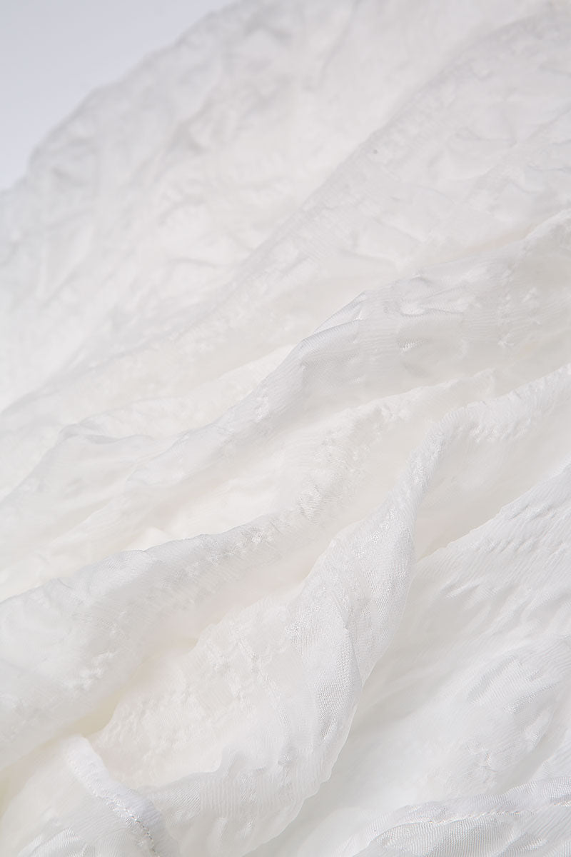 White Light Silk Scarf 5
