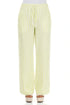 Lime Striped Linen Trousers 1