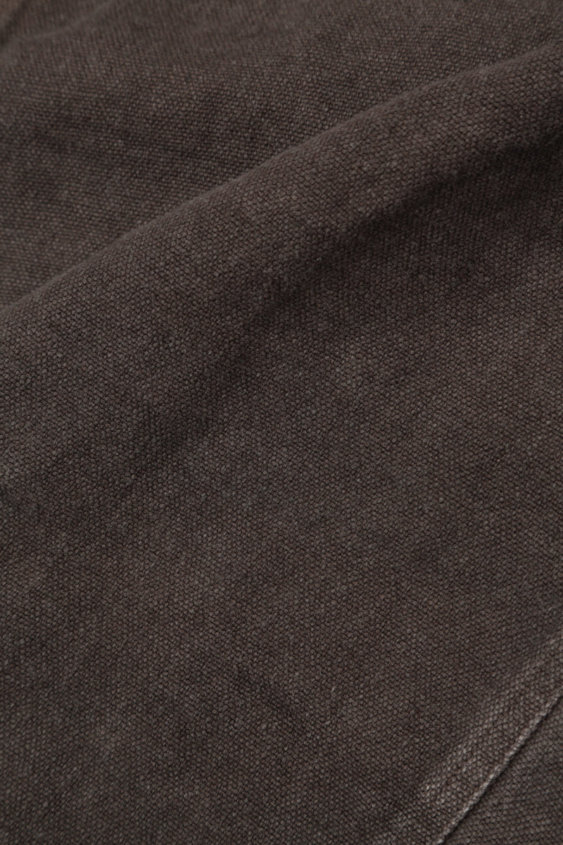Loose Back Pockets Off-Dye Truffle Linen Trousers 4