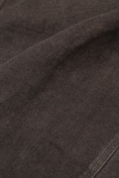 Loose Back Pockets Off-Dye Truffle Linen Trousers 4