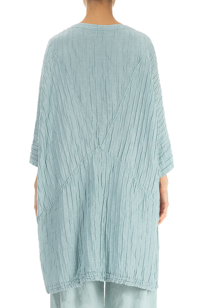 Loose Crinkled Breeze Silk Linen Tunic 2