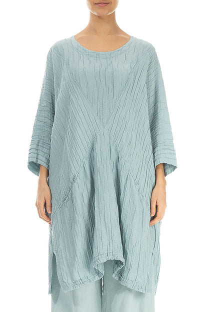 Loose Crinkled Breeze Silk Linen Tunic 1