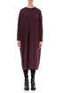 Loose Mulberry Wool Dress 1