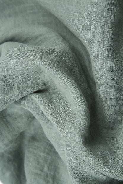 Loose Sage Linen Shirt 5