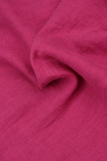Maxi Fuchsia Gauze Linen Dress 5