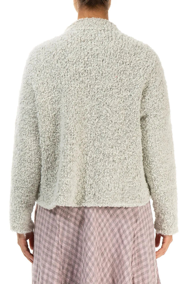 Mélange Pearl Alpaca Wool Cardigan 2