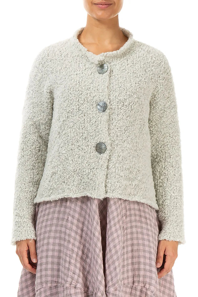 Mélange Pearl Alpaca Wool Cardigan 1