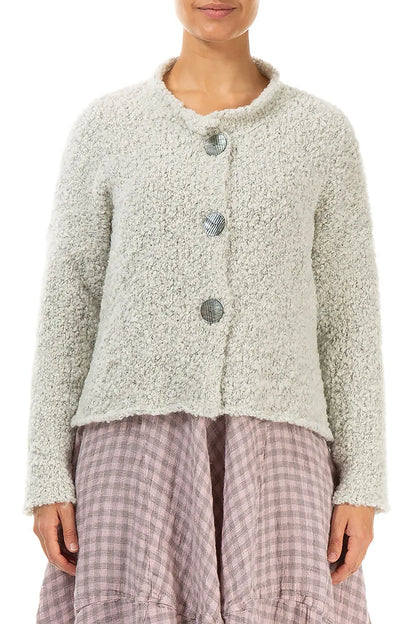 Mélange Pearl Alpaca Wool Cardigan 1