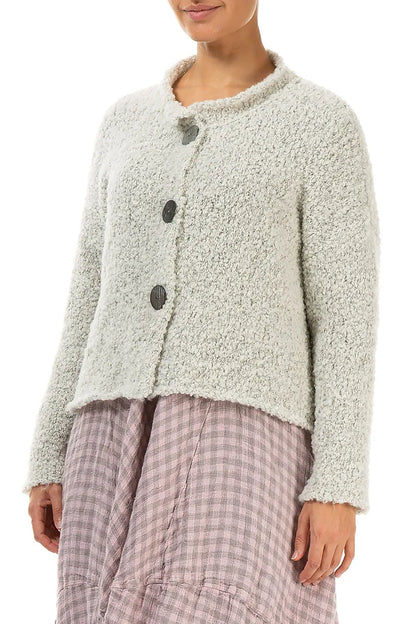 Mélange Pearl Alpaca Wool Cardigan 3