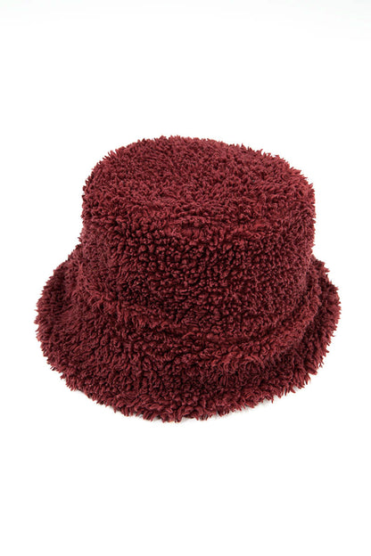 Merlot Teddy Cotton Bucket Hat 4