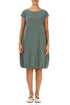 Midi Sage Linen Dress 1