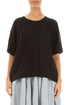 Minimal Black Linen Jumper 1