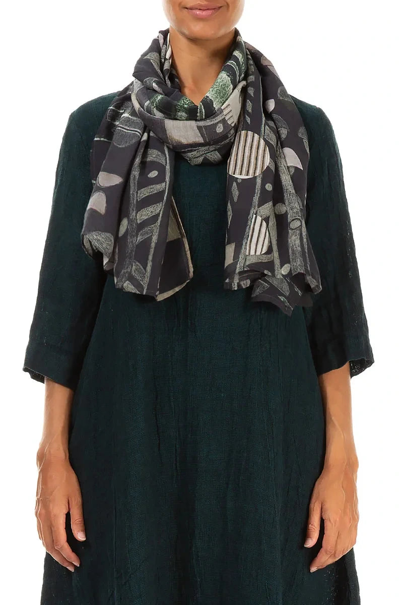 Moonlight Silk Cotton Scarf 1