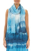 Ocean Blue Ombré Pure Silk Scarf 1