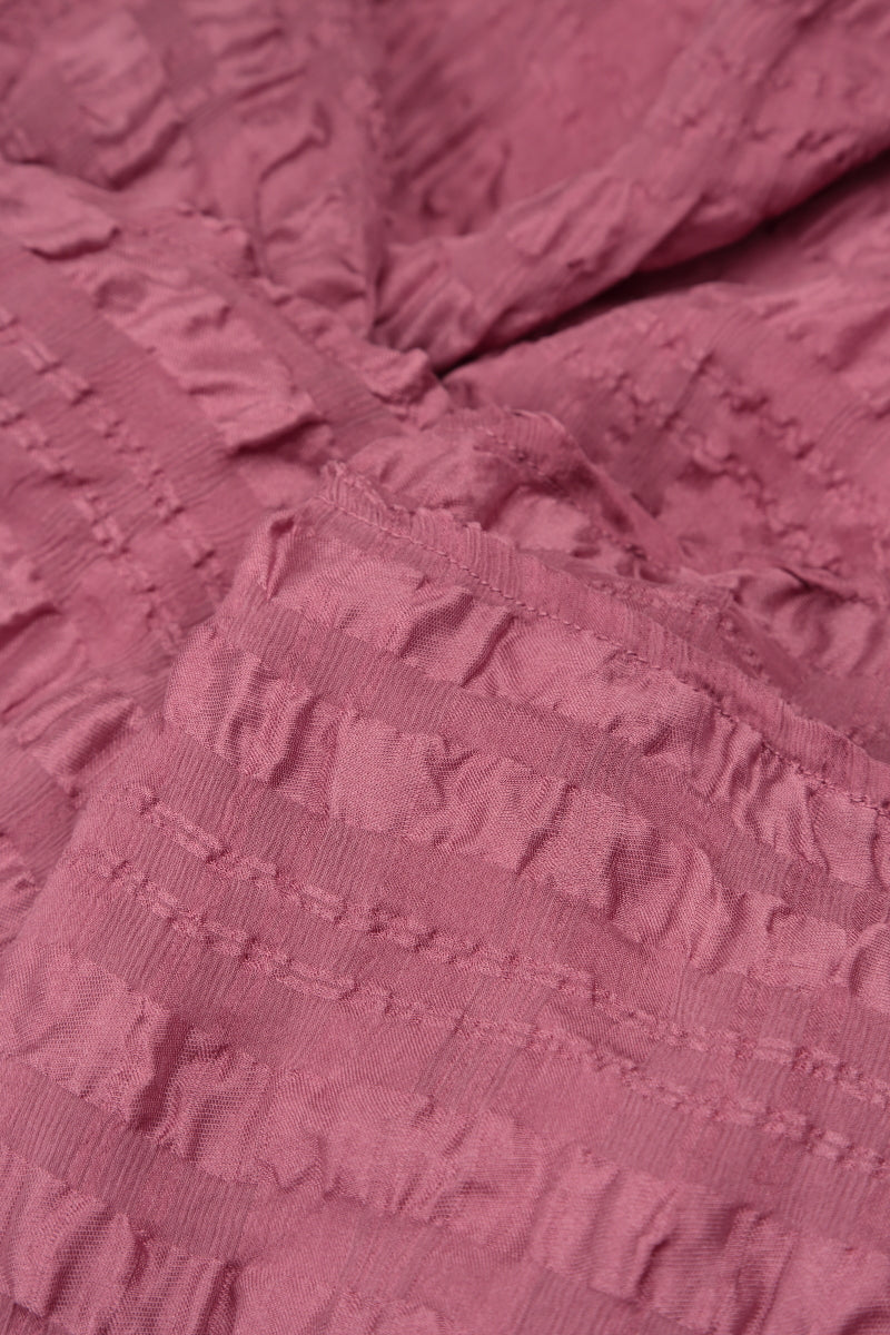 Open Antique Ruby Textured Silk Jacket 5