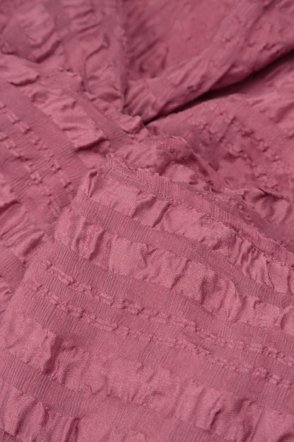 Open Antique Ruby Textured Silk Jacket 5
