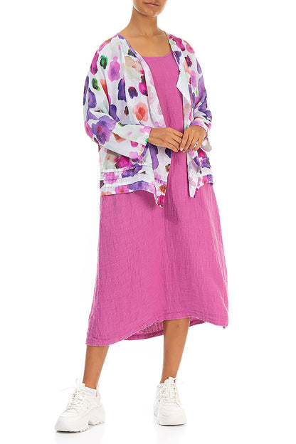 Open Blossom Gauze Linen Jacket 4