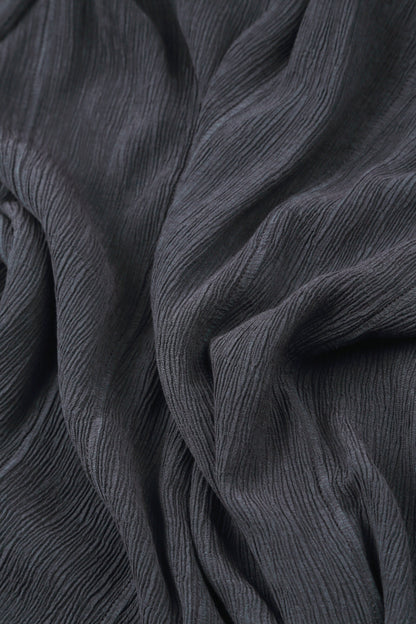 Open Graphite Silk Viscose Jacket 5