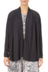 Open Graphite Silk Viscose Jacket 1