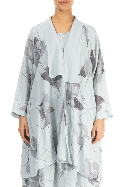 Open Light Grey Mirage Linen Jacket 1