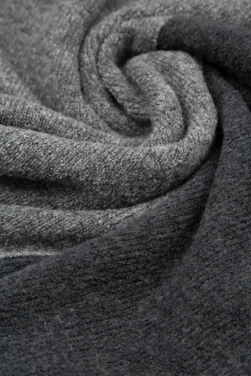 Oversized Dual Grey Wool Sweater 5