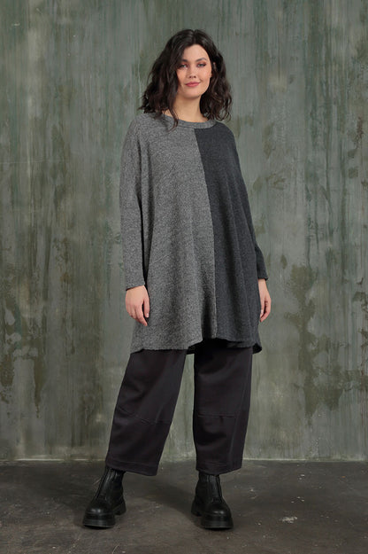 Oversized Dual Grey Wool Sweater 6