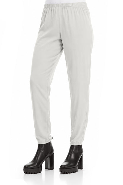 Pearl Grey Silk Leggings 3