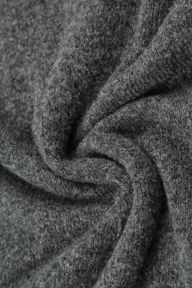 Loose Boxy Grey Wool Cardigan 5