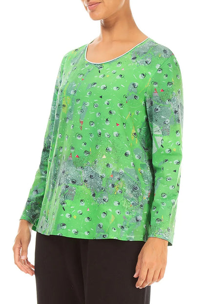 Relaxed Meadow Cotton Blouse