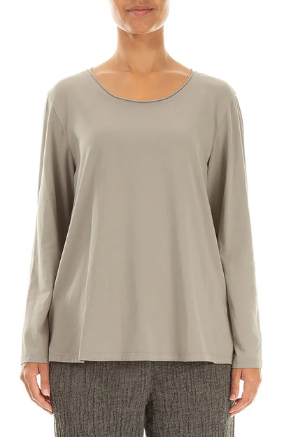 Blouse ample en Coton Olive