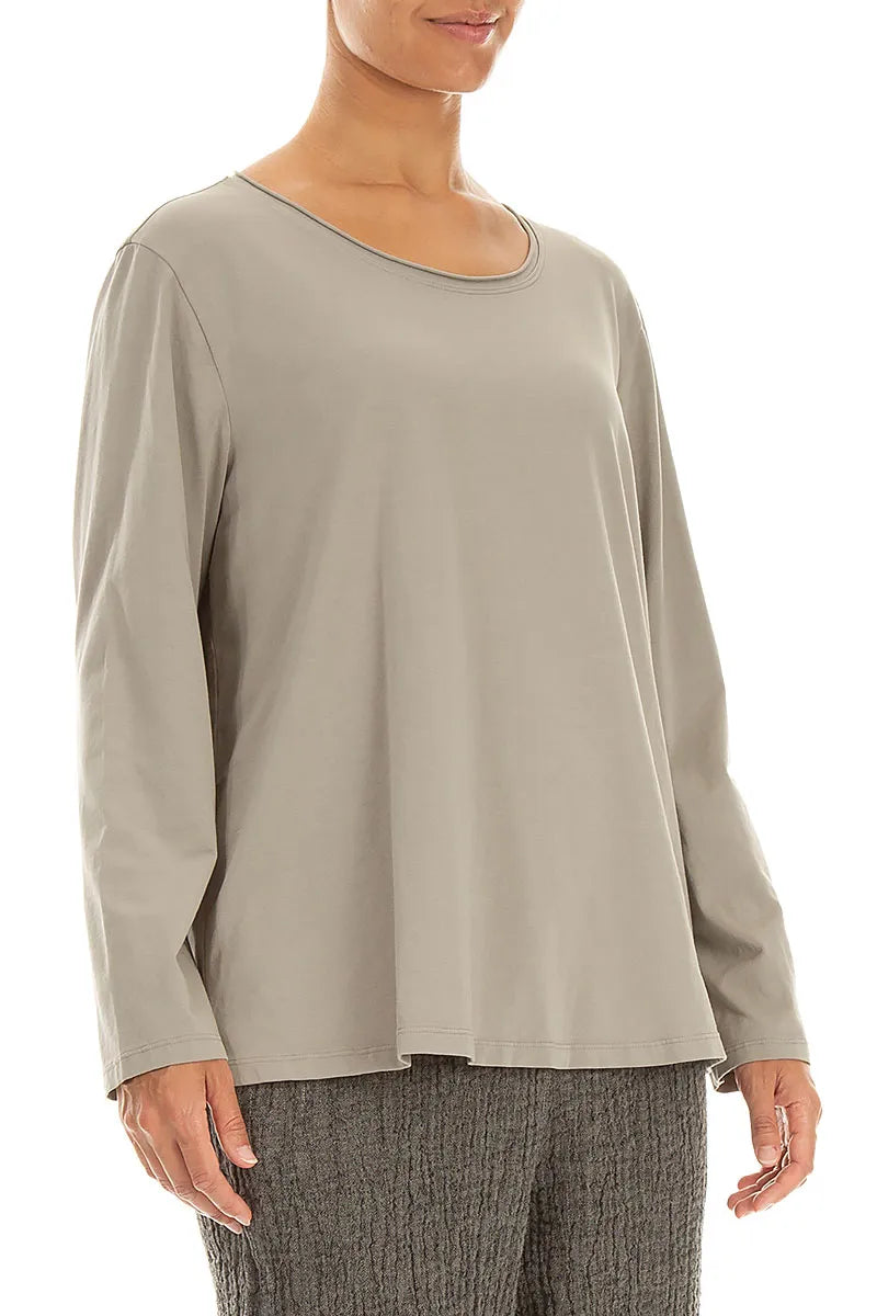 Blouse ample en Coton Olive