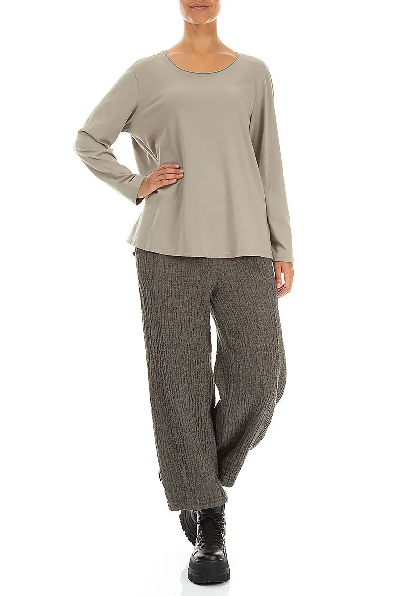 Blouse ample en Coton Olive