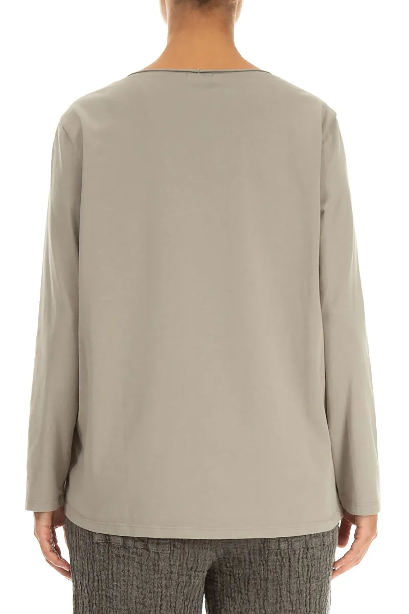 Blouse ample en Coton Olive