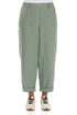 Roll Up Sage Linen Trousers 1